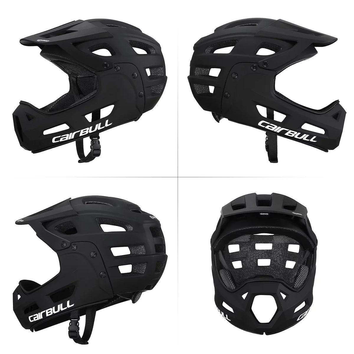 Face Chin Guard with Bike Helmet Mountain Visor Full Biking and CAIRBULL Helmet Detachable