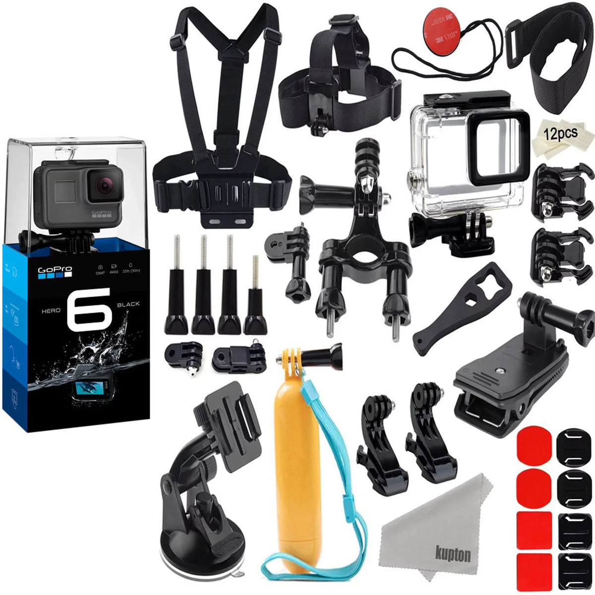 GoPro Camcorder Camera & Accs Waterproof Black Case Action HERO6 W/