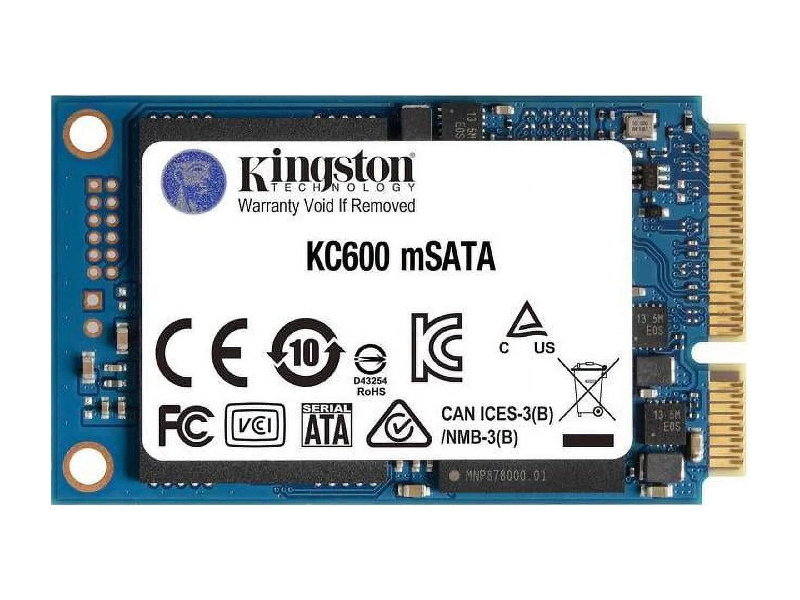 SSD 1024G SATA3 KC600 MSATA