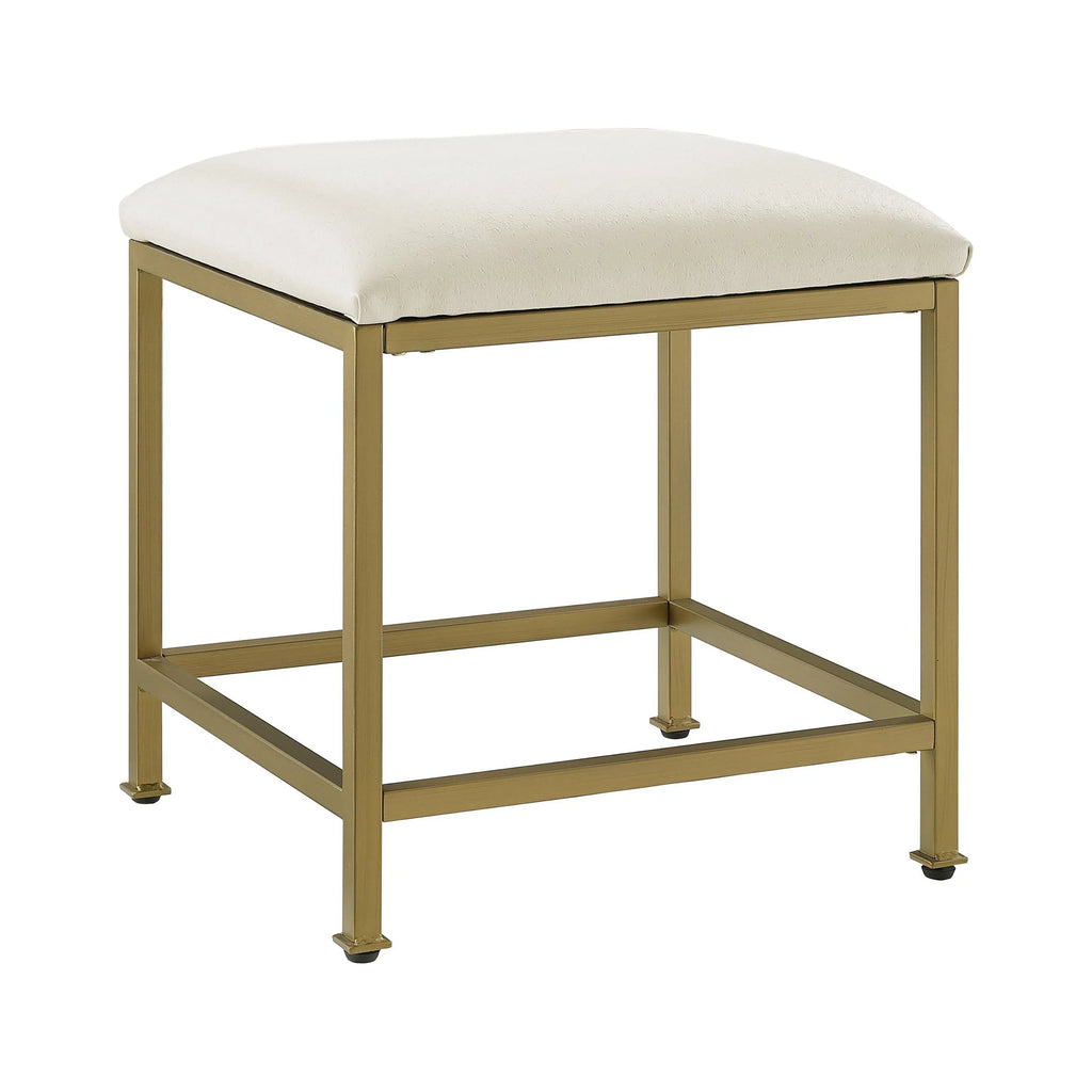 Soft Aimee Vanity Gold Stool