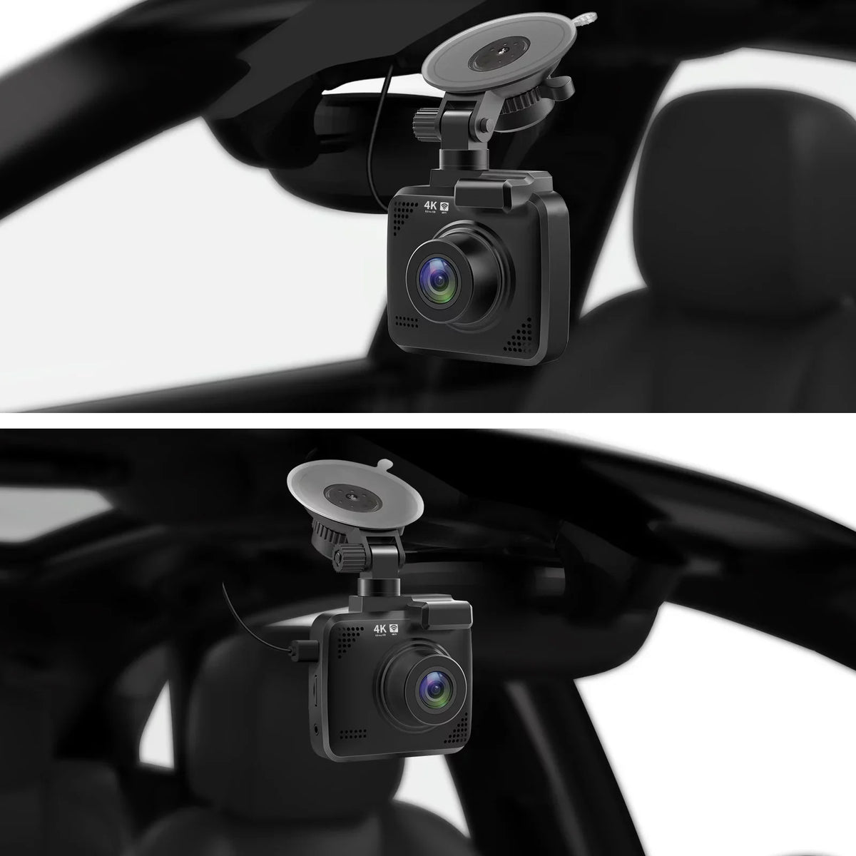 4K Parking Wide and Night Recording, Built-in for Dash & Driving Recorder Cam with Vision, 170° Monitor, Front 2160P Cars, Rear Dash G-Sensor, Camera, WDR, GPS Car WiFi Angle Cam FHD Loop with
