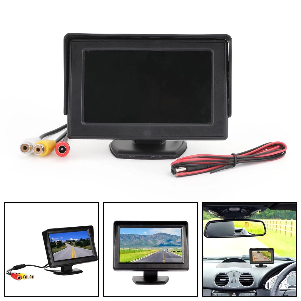 TFT Reverse MonitorRear PAL Display 4.3" Monitor View Car Camera LCD NTSC HD