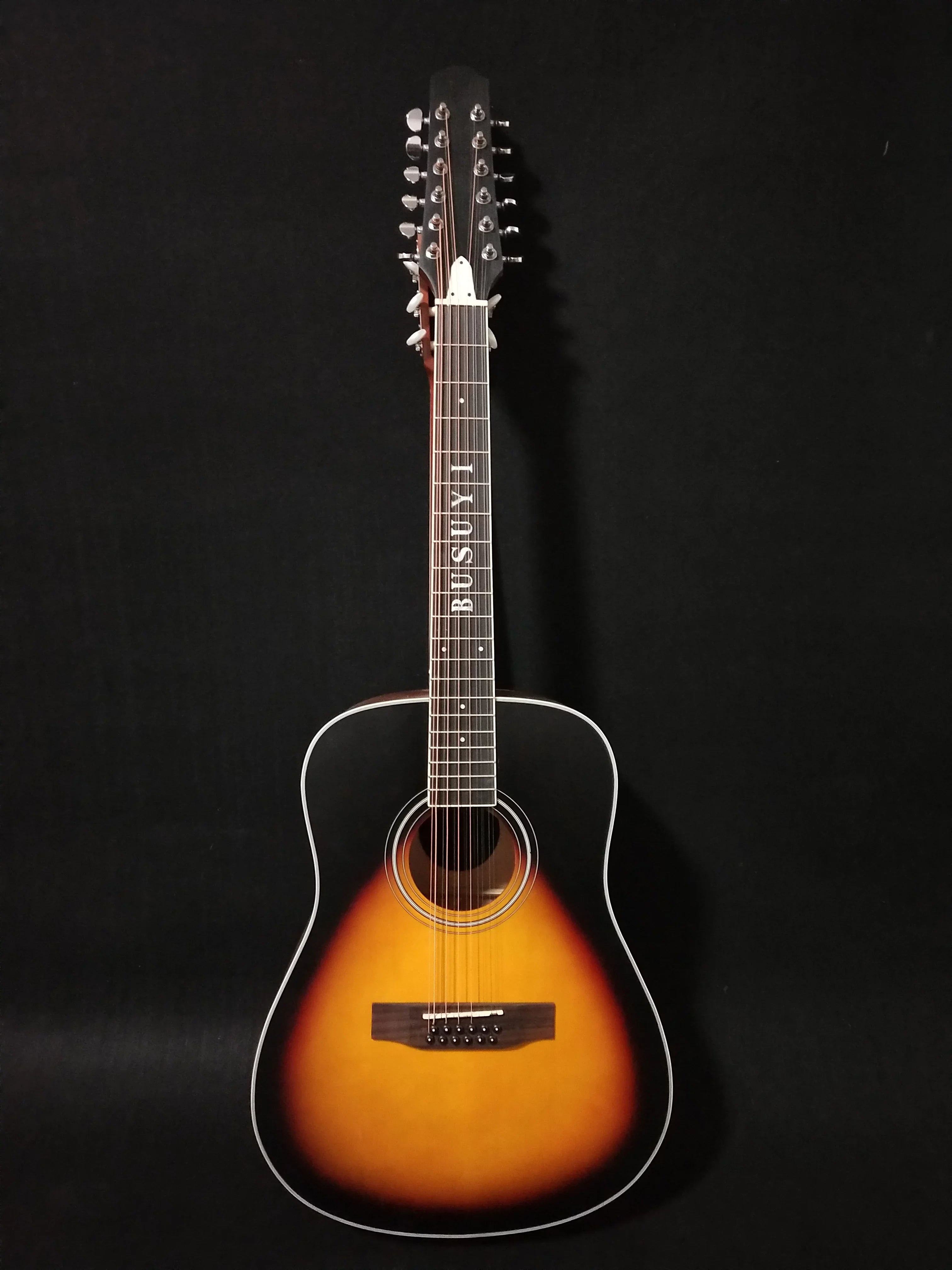12/6 Sided Double Double Neck, Guitar 2021 Strings Sunset Acoustic PT Busuyi