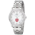 Watch Steel Bulova Quartz Panthers Hanover Stainless Silver Men's