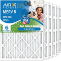 Filters MERV 14x25x1 6 Electrostatic AC Premium AIRX Furnace WICKED Air Pack HVAC Pleated AIR. 700 & FILTERS USA MPR Comparable Made Air to Conditioner Filter FPR 14x25x1 5 8 by CLEAN Filter