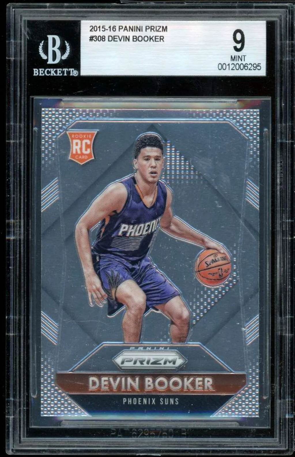 BGS Panini Devin 9 2015-16 Prizm #308 Rookie Booker Card