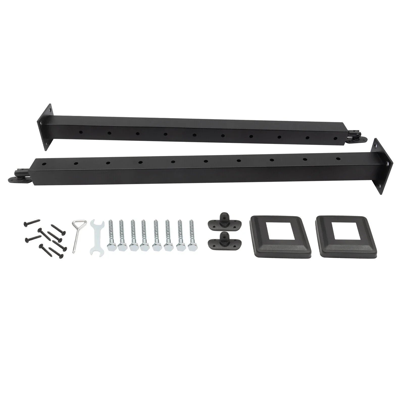 Pre-Drilled Cable Railing Post Fence 36''x2''x2'' Cable Wood for Square Level Railing Deck Two Post Sides System Stainless Steel Concrete Level