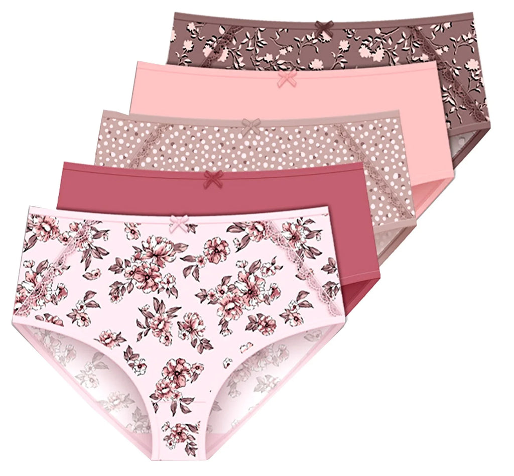 Women's Panties Microfiber Stretch 7 dimension Brief 5-Pack Delta Burke