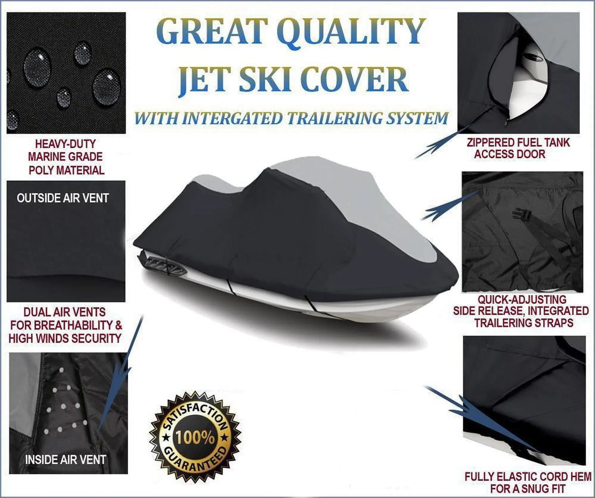 Jet SUPER for 2021 2016 2019 2014 jetski Ultra Kawasaki 310R 2017 Compatible Watercraft HEAVY-DUTY Ski 2015 Cover 2020 2018