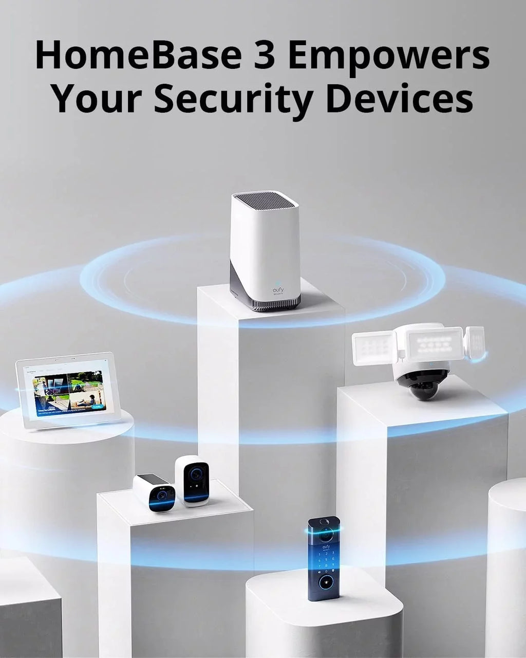 4K with PTZ, Indoor 8× Cameras, UHD Resolution 3, Human/Pet with S350 6 and 360° Security eufy Cam Dual Dual-Band HomeBase Security AI, Zoom Wi-Fi Camera