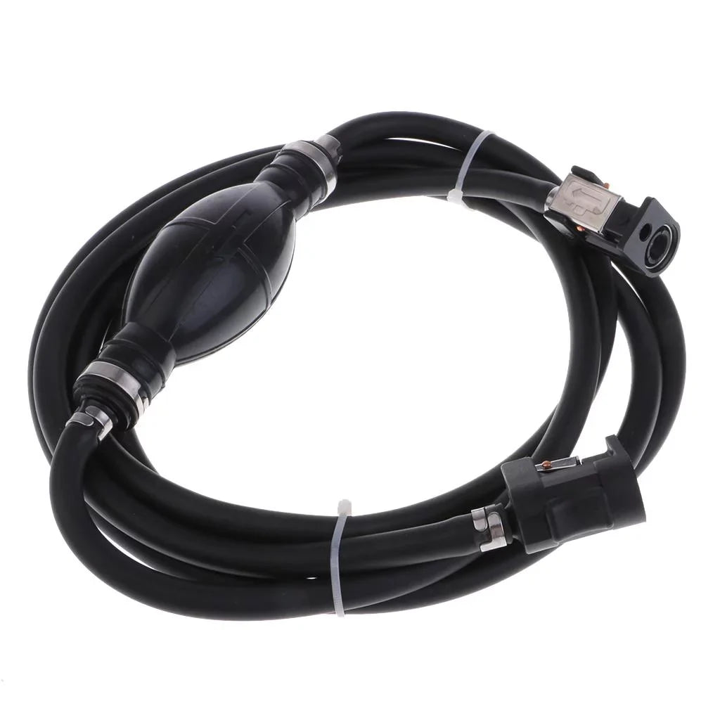 Motor Line Motors with Outboard 6.5x11mm Boat Fuel Black, Hose Primer And Bulb Connector -