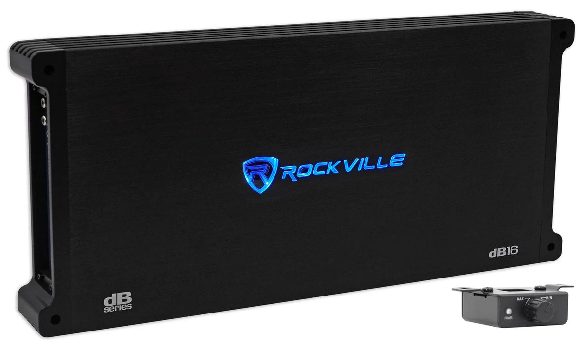 Box+Mono Subwoofers+Sealed Watt W12K9D2 Sub 12" 8000 (2) Rockville Amplifier+Amp V3 Kit