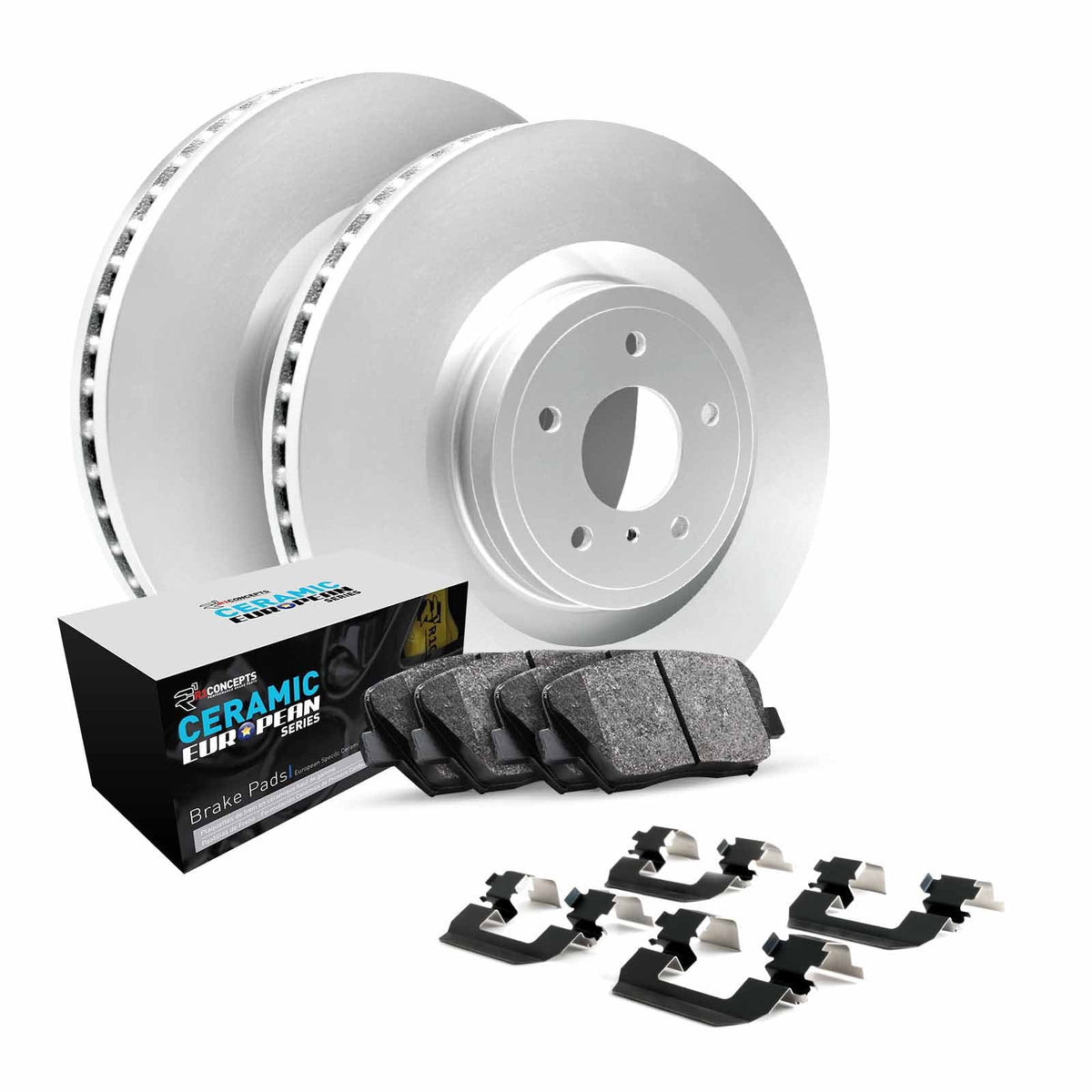 Carbon Brake SI 2017-2020 Fits W/ Euro Concepts Rotors Wdth1 CIVIC Ceramic & R1 59006 HONDA select: Pads R1 Coated