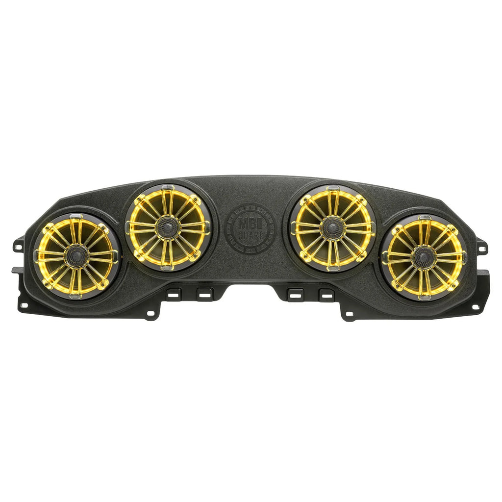 Overhead and Quart MB Rear RGB LED Wrangler Coaxial (JL)/ MBQJ-48CRGB with four (JT) 8” Soundbar Lighting Speakers JEEP Gladiator