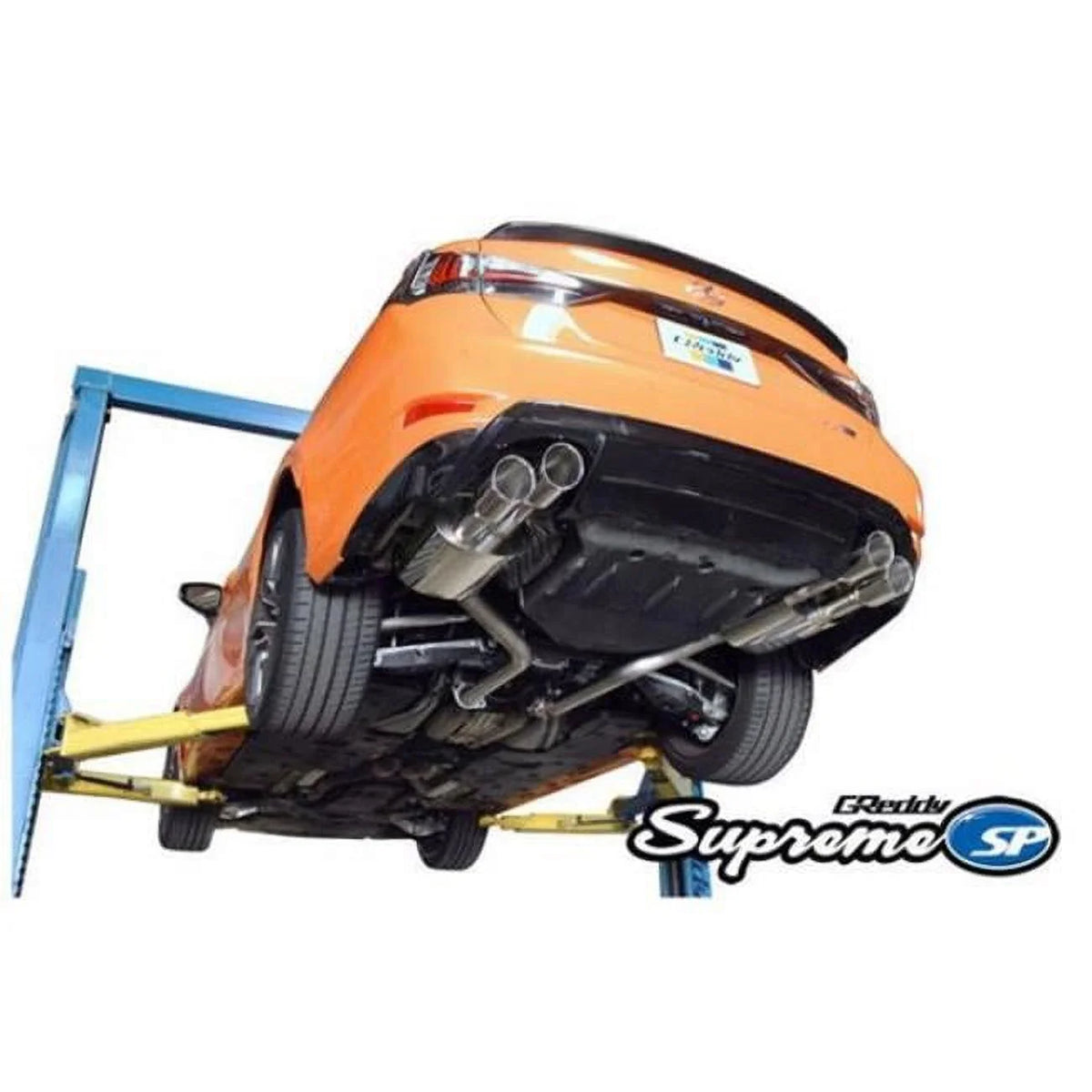 Axle-Back Exhaust Offset Quad Lexus mm SP Plus Dual for with 63.5 GS-F 2015 Supreme Tips