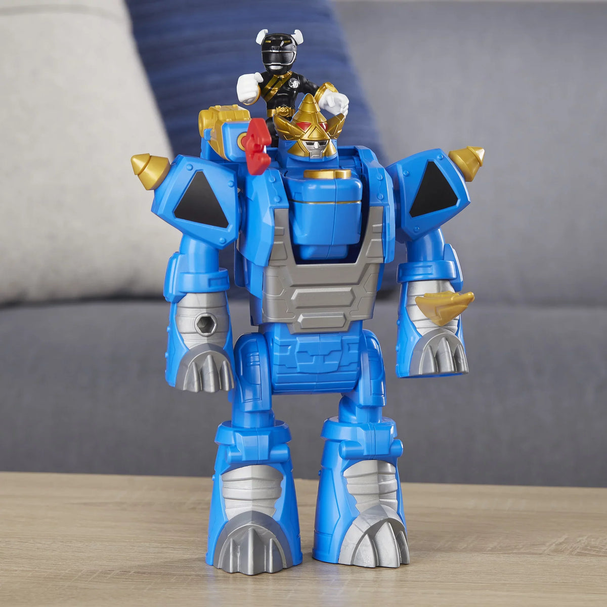 Morphin Heroes Rhino Power Black Ranger Playskool Rangers Zord & Zords
