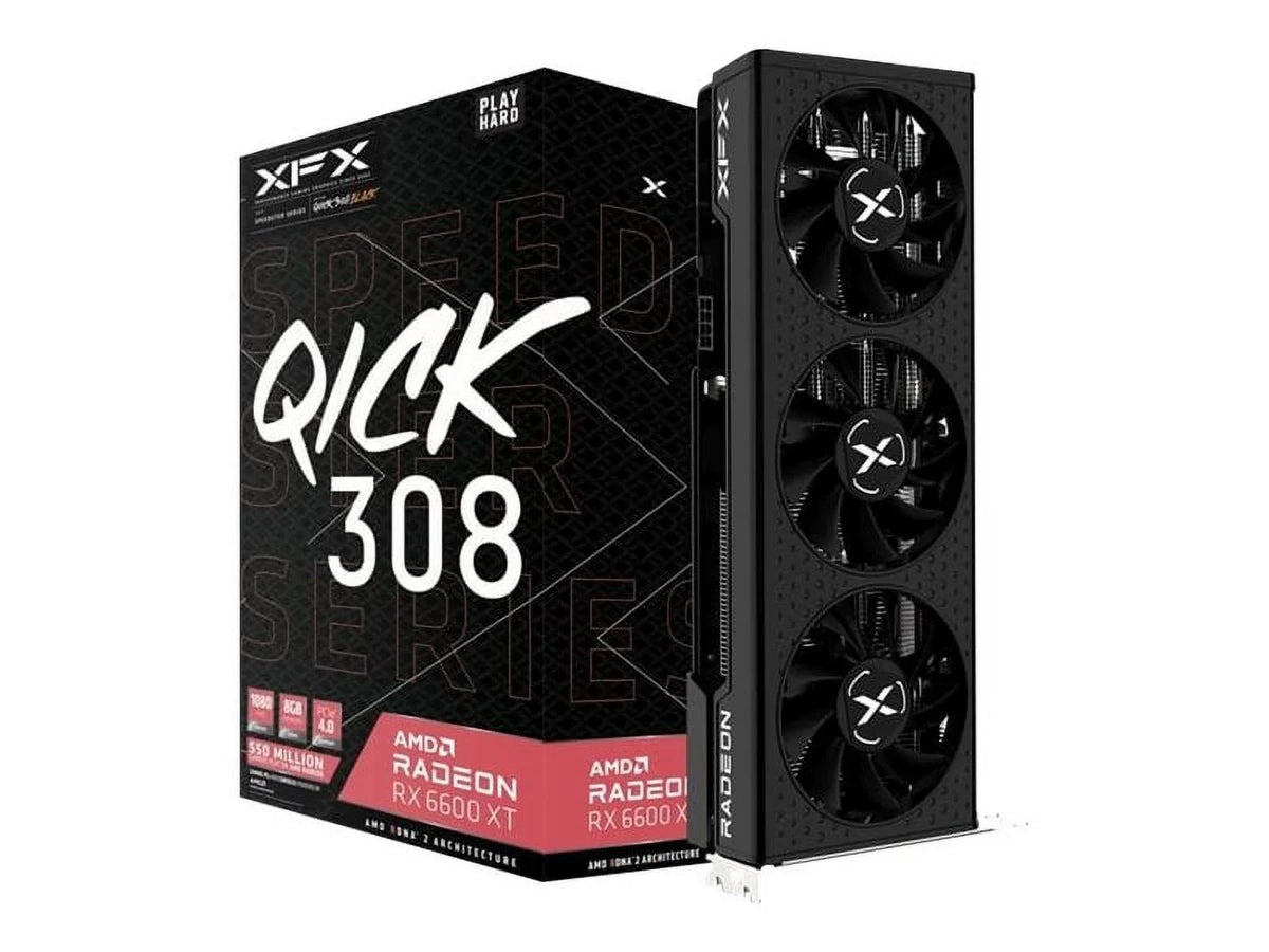 6600 GDDR6 PCIe XFX QICK308 3 - black GB - 8 6600 XT DisplayPort x 4.0 Graphics XT - - - RX Radeon HDMI, Radeon - card x8 RX Speedster
