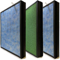 Smart HSP002 Packs HEPA Compatible 2.0 Nispira True Filter Carbon Activated 4-in-1 with Replacement Purifier, 3 Air