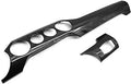 '- Dashboard Dash Dry Black with 2015-2022 Real S550 Trim Carbon Cobra-Tek (4 Center Mustang pieces 2 Fiber Compatible Gloss holes)