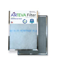 With x 1/2 1) 25 X Actual 1/2 Biosponge dimension: Plus (20 x Pad 24 3/4" Airteva 19 x (1) Furnace Replacement Filter AC,