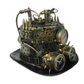 Up Studio Attitude Mechanical Steampunk - Light Hat Gears Gold Fedora with