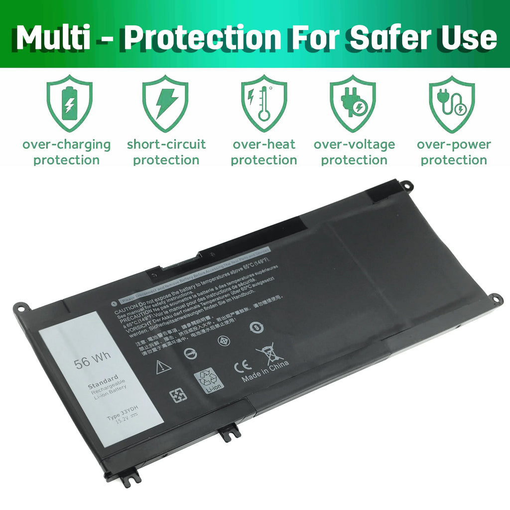 56Wh 7586 7000 33YDH 15.2V inspiron 15 Battery battery for