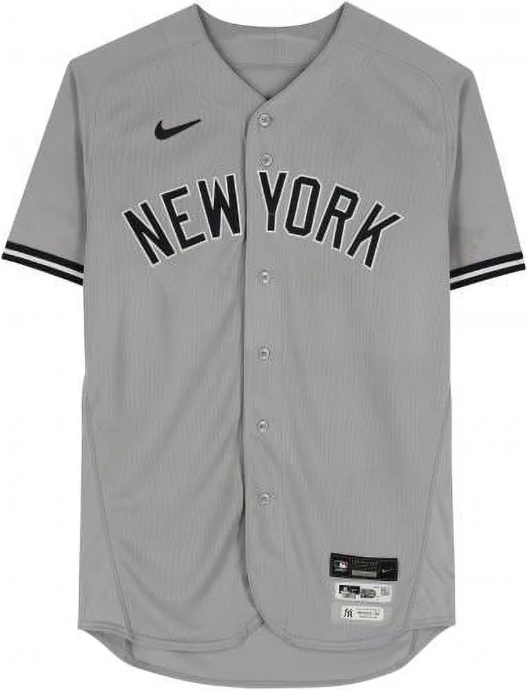 Cortes Cleveland York Fanatics #65 Yankees Authentic Jersey Indians New on vs. October - Player-Worn 16, 2022 Certified Gray Nestor