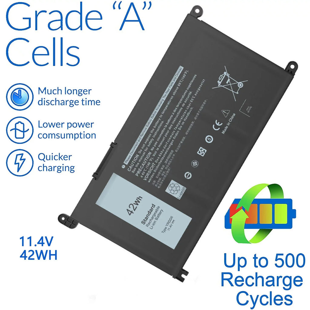 Battery 3493 FAST USPS 5480 Inspiron 42Wh 15 3584 for 3593 YRDD6 5485 5491