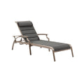 Adjustable Outdoor Lounge Chair with Aluminum Frame and Textilene Fabric