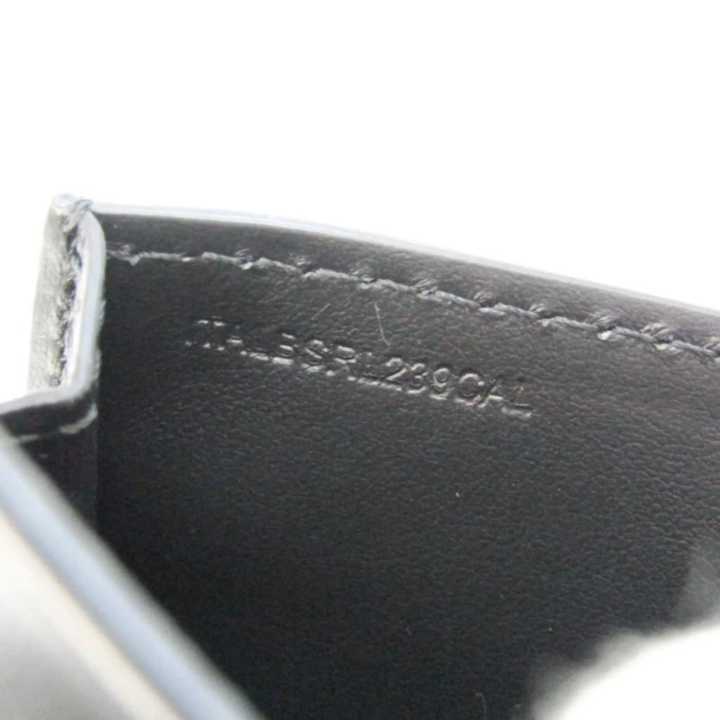 Case Leather Chain Card Case Coin 8011333 (Good) Pre-Owned Burberry Black