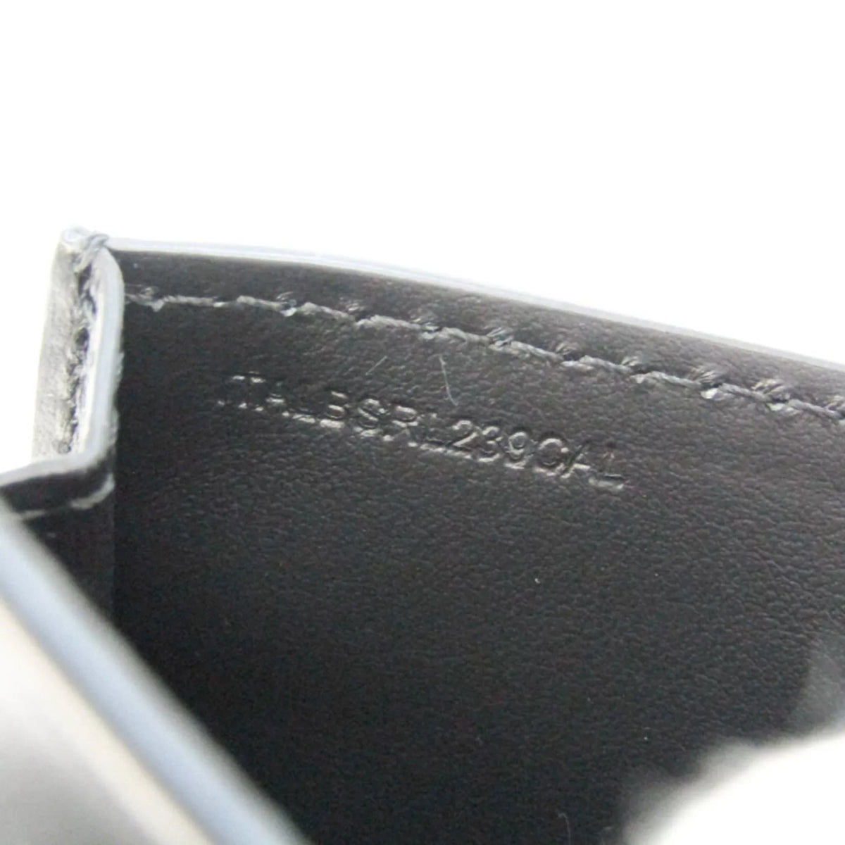 Case Leather Chain Card Case Coin 8011333 (Good) Pre-Owned Burberry Black