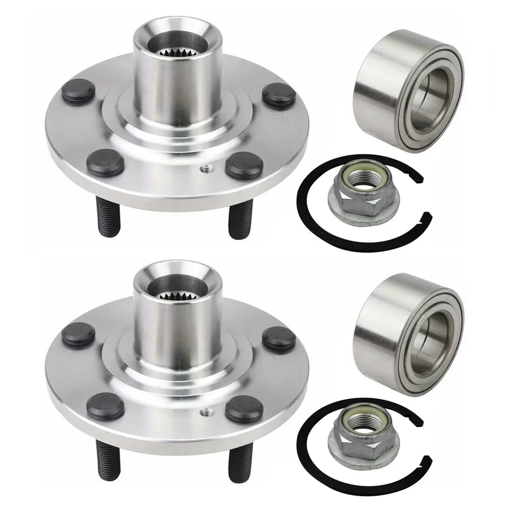 2007 AWD Hub FWD of 2010 5-Lug 2008 Edge Driver AutoShack Wheel 3.5L Replacement Side Set for HB618519PR 2007-2010 2009 Lincoln V6 Passenger Bearing and MKX 2 Front