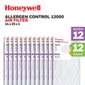 12 Air 12 Furnace 14x25x1 HVAC Honeywell Pack Pleated MERV Filter-