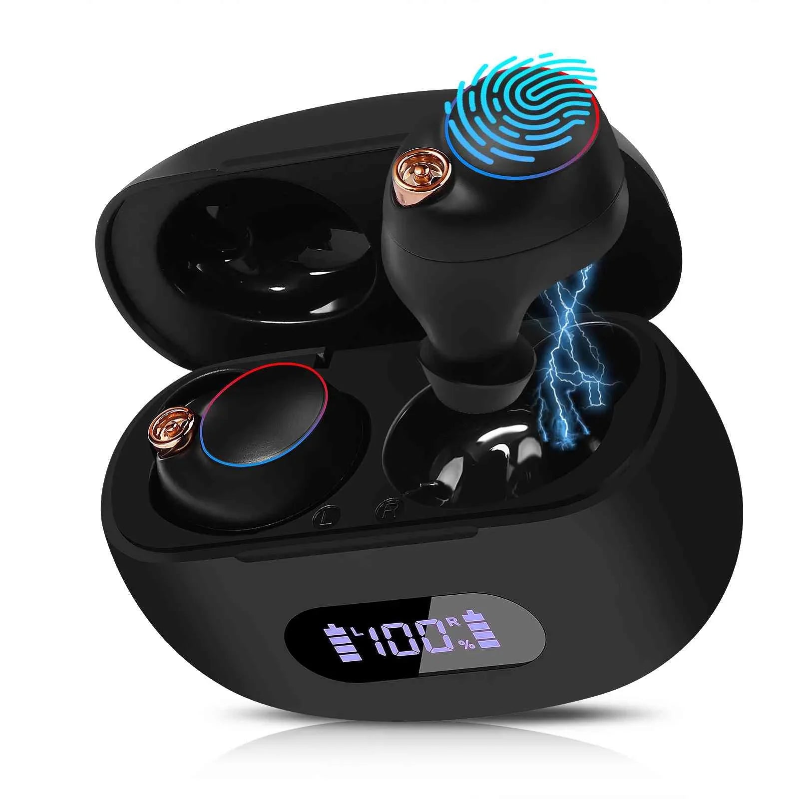 Tab + liquid 5.2 Charging Bass Plus 4 Resistance, with Connect, Dual Bluetooth 10 Boost True Case, UrbanX Wireless Compatible IPX5 Connection, Balanced, Earbuds Bluetooth Black,