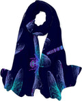 Girls Silk Shawl Wrap Dragonfly Lightweight Hyjoy for Long Neck Women Scarf Scarves