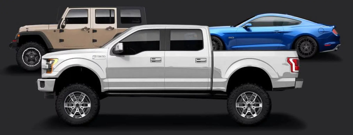 '- Powder 12mm Wheels Black Fits F150, select: in. - 2005-2020 Carroll F150 CAB - CS45 2021 Inserts Chrome SUPER 20 Shelby x with 9 Offset