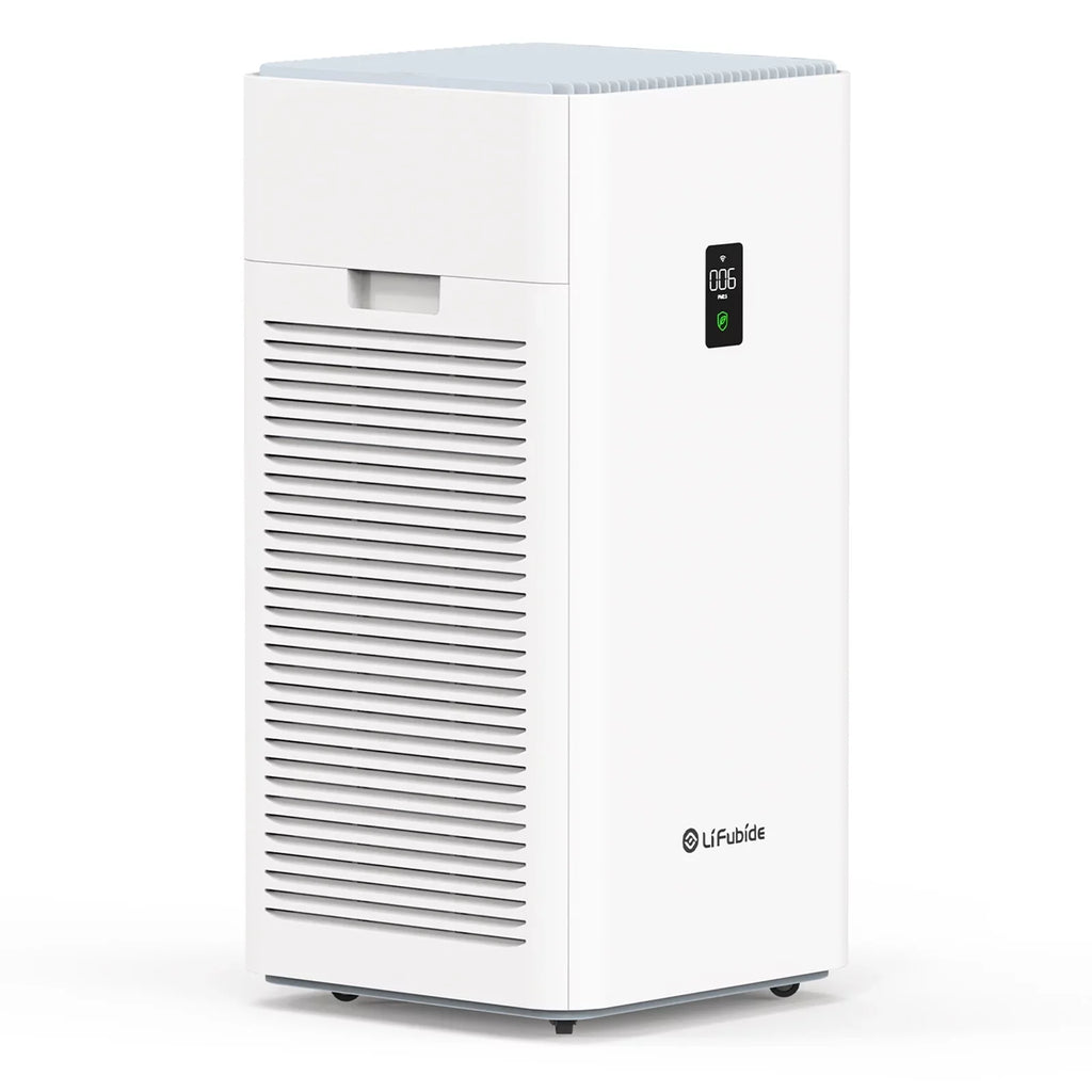 Removal 99.99% HEPA,4555 Air 0.01 For Lifubide True Coverage,24dB Room H13 Of Microns Dander、Smoke、Odor、Dust， Purifier, Pet Purifier Low Sq.Ft PM2.5 Air Particles, Smart Noise Bedroom, Monitor, Large