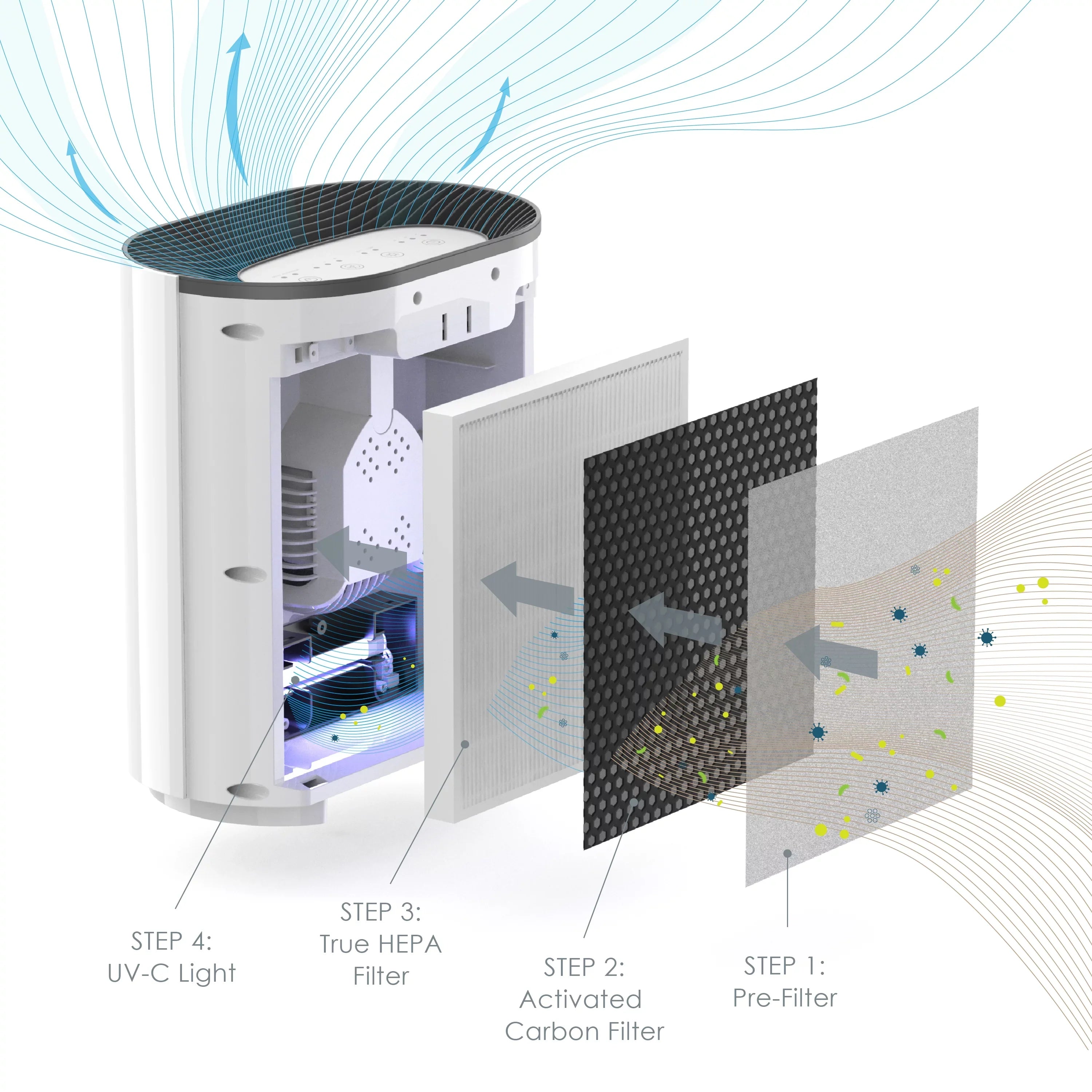 Purifier True Zone Air HEPA 3-in-1 Enrichment Pure