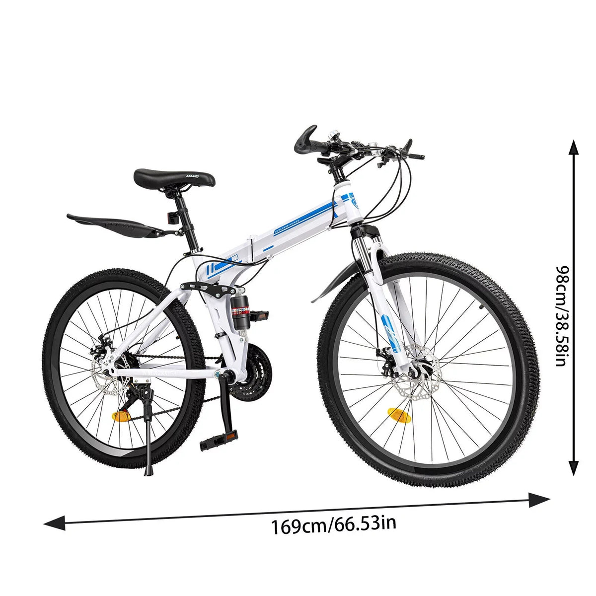 Brake SHZICMY Bikes Dual Men Disc Bicycle 21 26" Folding Mountain Speed School Bike MTB