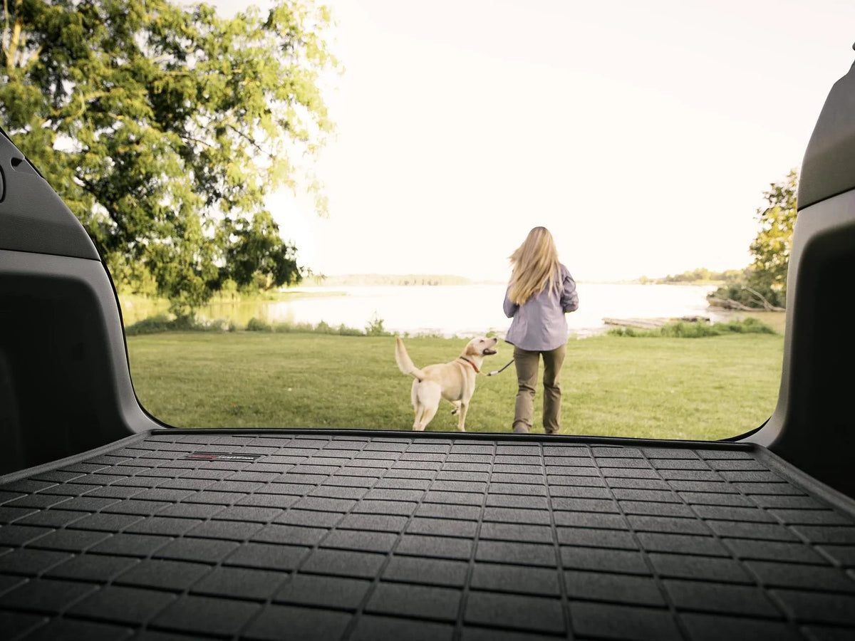 Highest Protector, In with Tan Protector - with Honda WeatherTech Cargo With Bumper 2017-2022 Trunk Tray compatible Liner Cargo Position CR-V Bumper