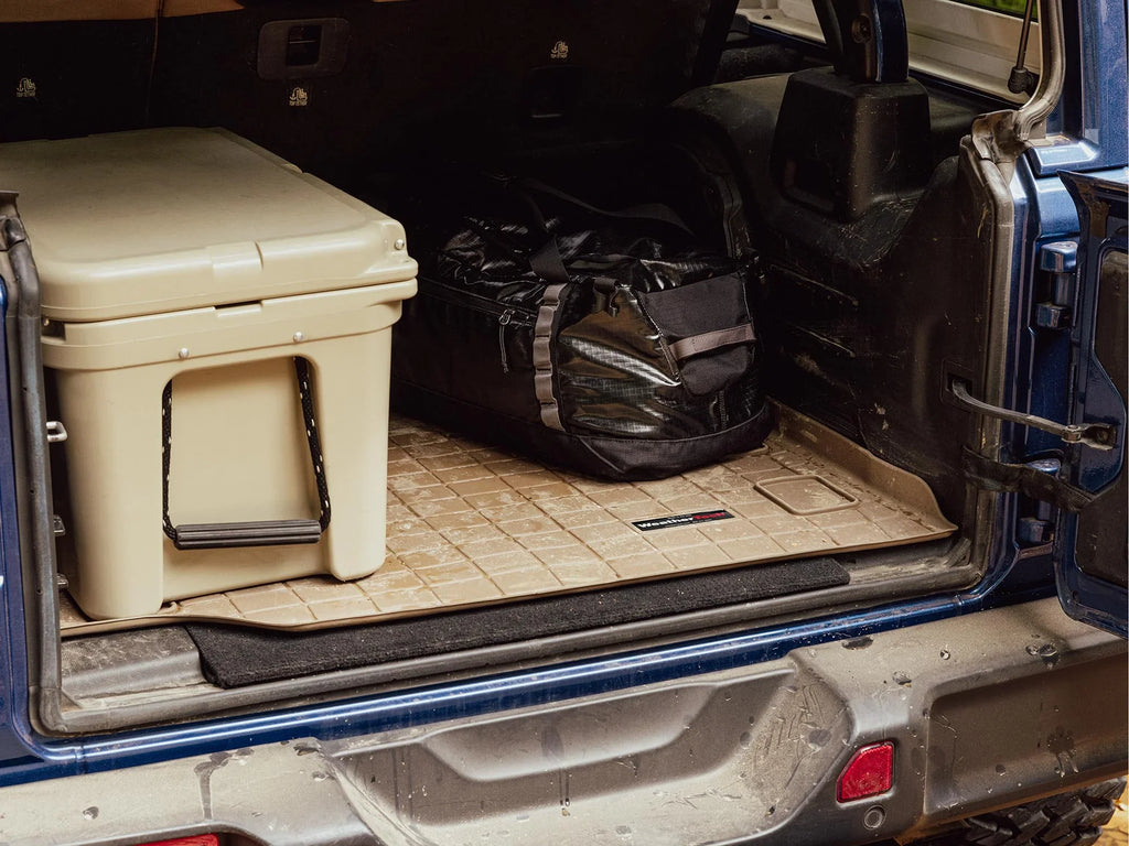 Highest Protector, In with Tan Protector - with Honda WeatherTech Cargo With Bumper 2017-2022 Trunk Tray compatible Liner Cargo Position CR-V Bumper
