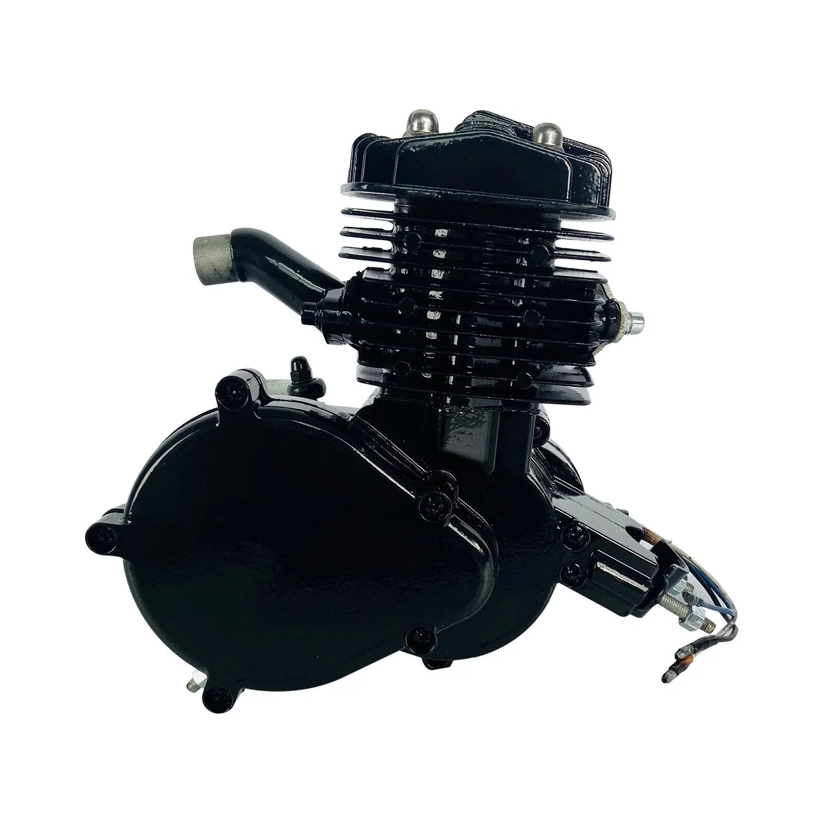 Air-Cooled 2-Stroke Petrol Assembled 80cc Black Full Single Bicycle Engine Bike Gas Motorized Motor Cylinder Miumaeov