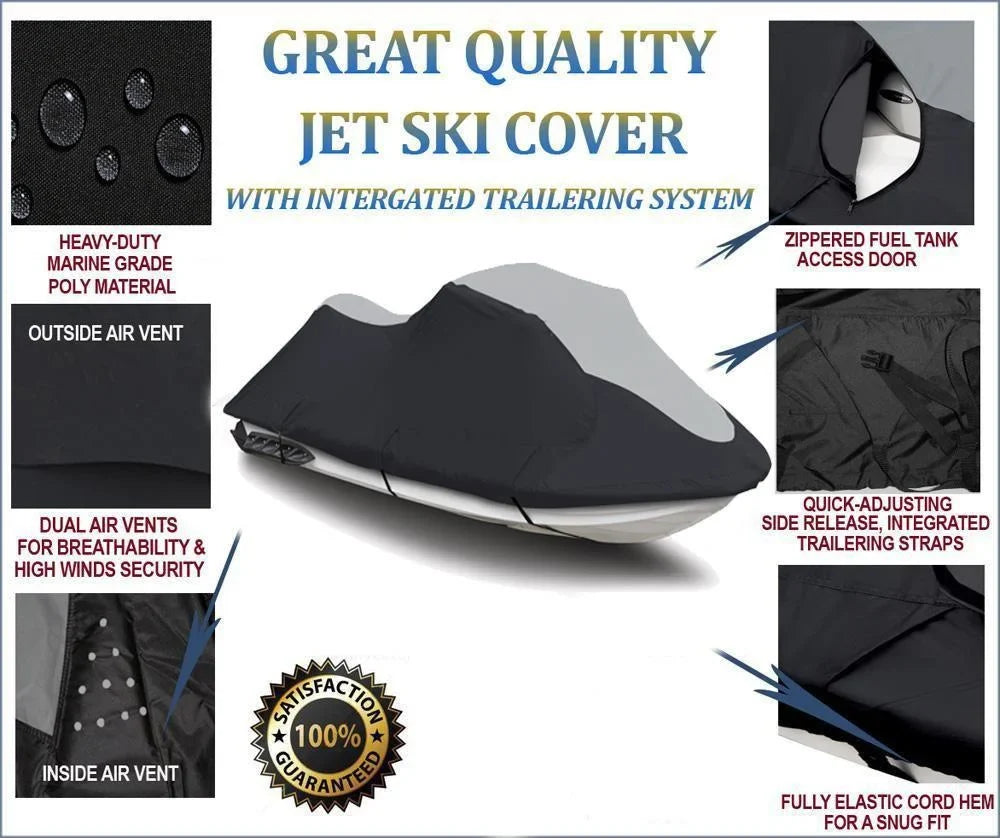 Compatible VXS JET Cover 600D for SUPER HEAVY-DUTY PWC SKI Yamaha 2015-2016