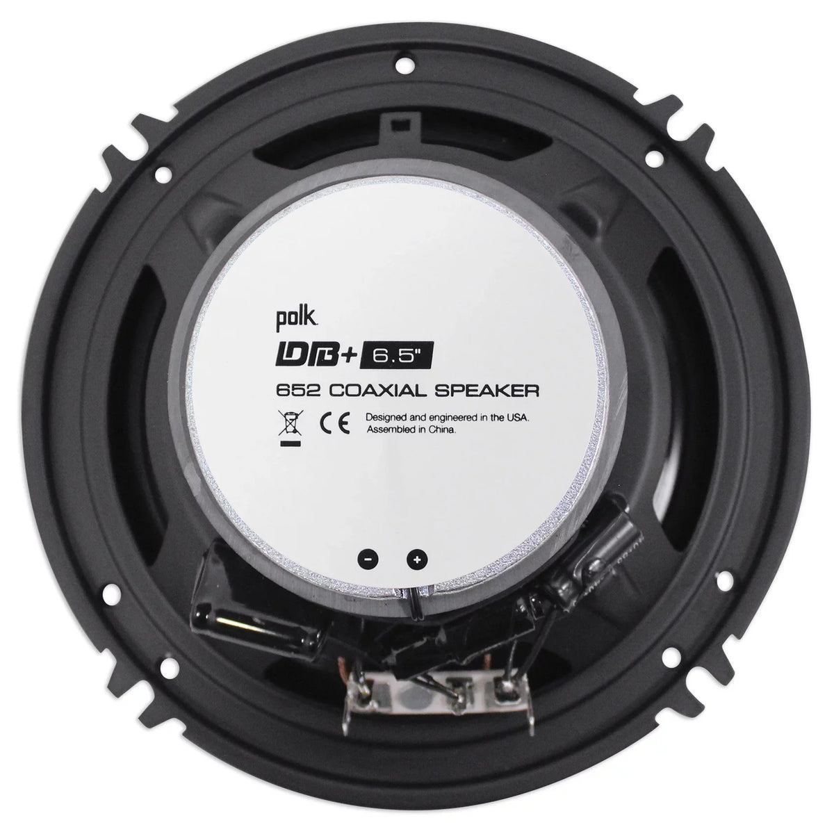 6.5" Polk Audio 300w (2) Car/Marine/Motorcycle DB652 Speakers+Speaker