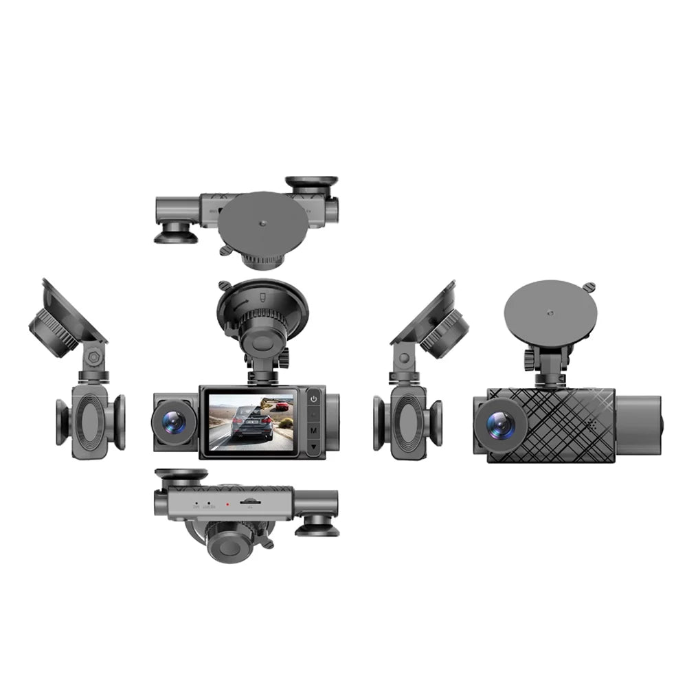 Driving Camera Recorder Car Safety Recording Video 3 Mirror, Car Clear Dash Cam, ammoon Auto Camcorder, Rearview