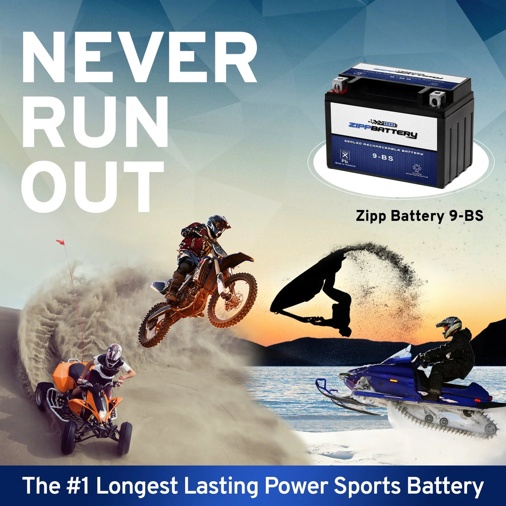 Ytx9-Bs 150Cc Battery Battery for 2004 Zipp Dazon Classic Atv Raider - Kart