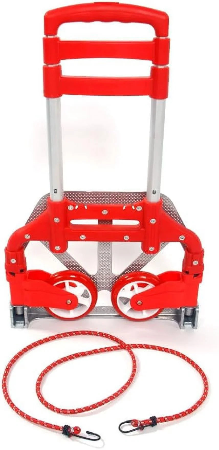Hand Portable Collapsible Auto, Truck,Hand Folding Use lbs (75kg) Luggage Cart Home, for Office,Travel Dolly and Aluminium Push (Red) 165.35 Trolley