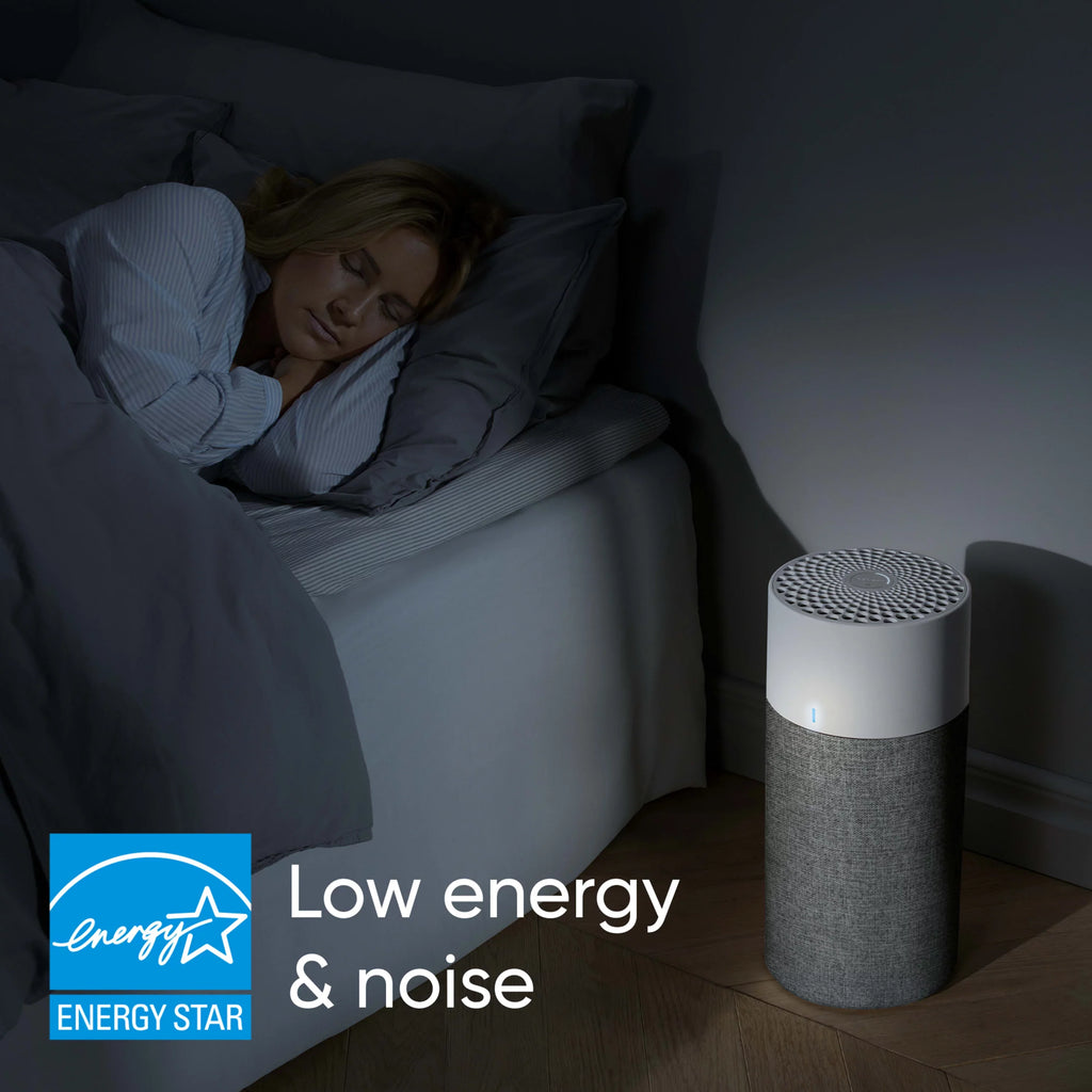 Room Air Smoke, Bacteria Purifier and with Dander, Blue Washable for HEPA Pure Allergies, Pollen, Viruses Dust, Blueair and Pre-Filter with Mode Pet 411 Silent Auto Small Technology Auto
