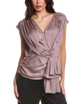 Turk 2, womens Bijou Top, Silk-Blend Trina Yellow