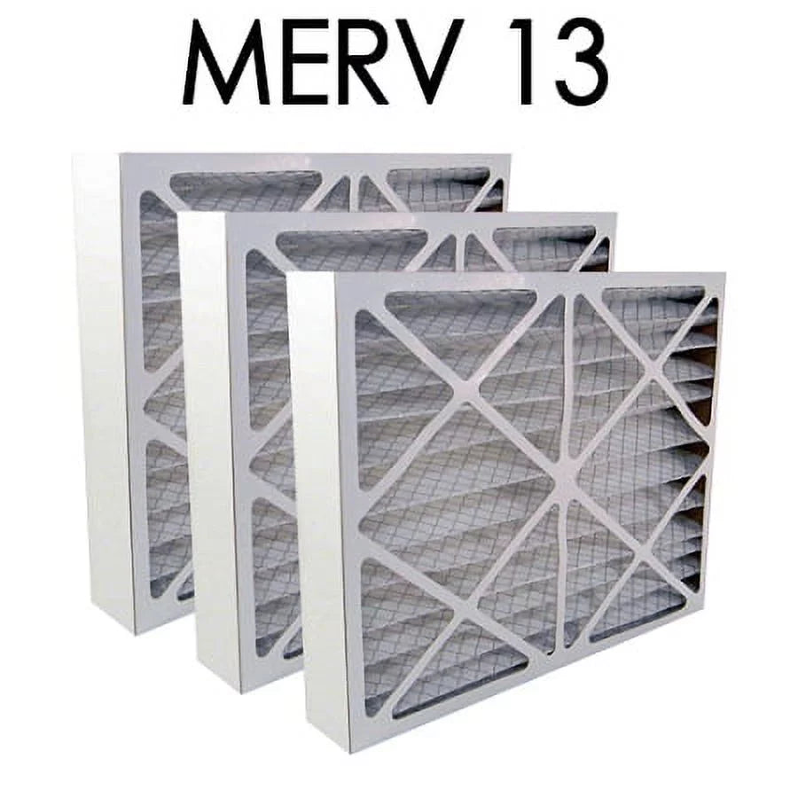 15.5x24.5x3.625 16x25x4 MERV 3PK Pleated - 13 Filter Actual | dimension Air